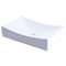 Novatto Modern White Porcelain Vessel Sink Set with Brushed Nickel Pop-up Drain NP-01141BN - alternate 2